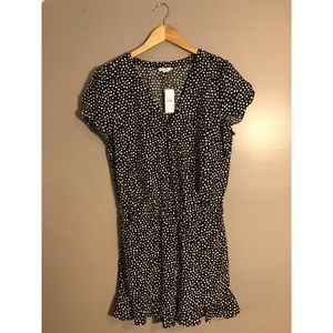 LOFT Polka Dot Romper Size Medium